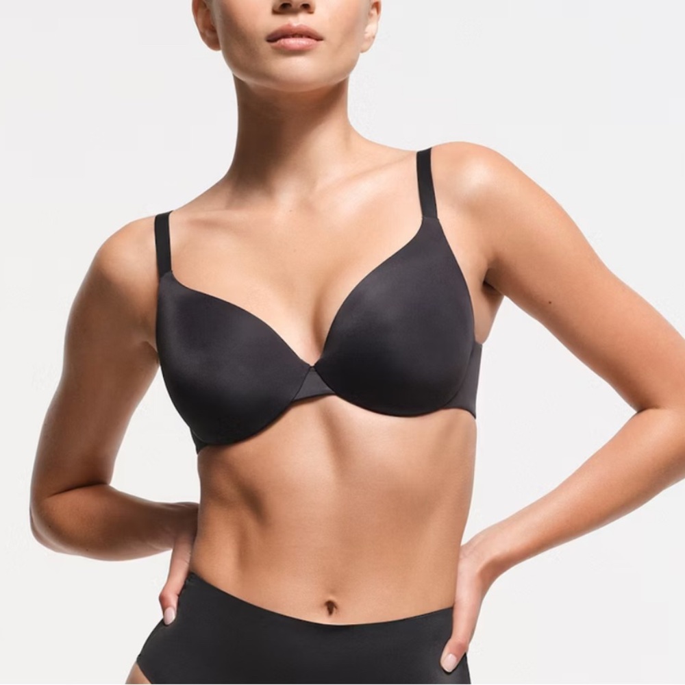 NWT‎ Skims Size 42H Black SMOOTHING INTIMATES FULL COVERAGE BRA Lightly Lined